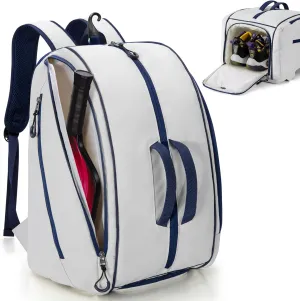 Pickleball Bag Fits 4 Pickleball Paddles, Pickleball Backpack with Laptop Pocket, Shoe Compartment and Fence Hook