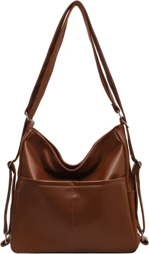 PILCAVE Convertible Tote Bag Backpack Purse for Women Multi Pocket Tote Bag Handbags Crossbody Shoulder Bag