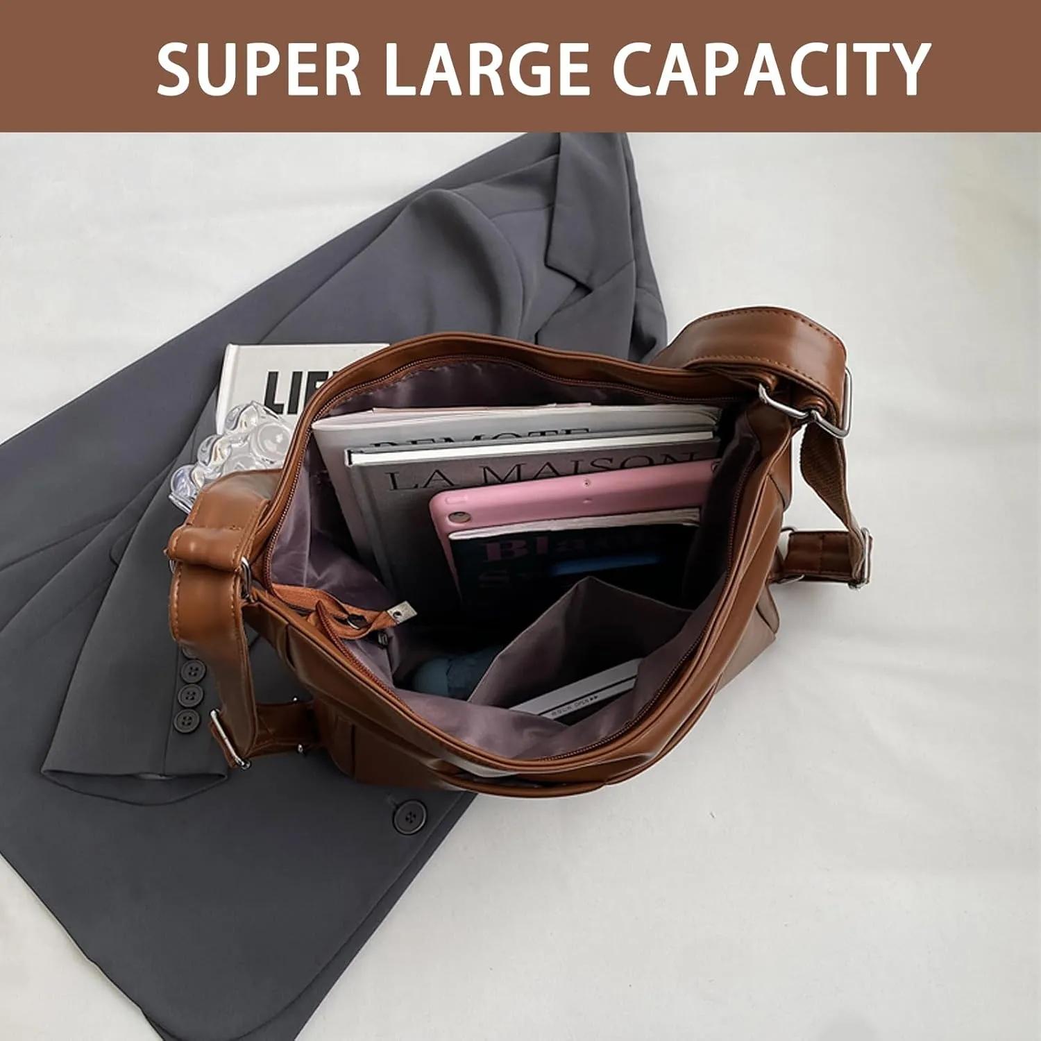 PILCAVE Convertible Tote Bag Backpack Purse for Women Multi Pocket Tote Bag Handbags Crossbody Shoulder Bag