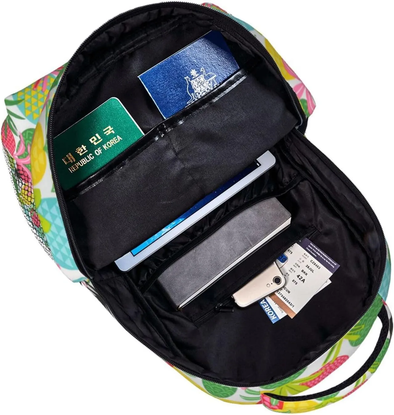 Pineapple Backpack Laptop Backpack Sports Travel Shoulder bag Light casual backpack