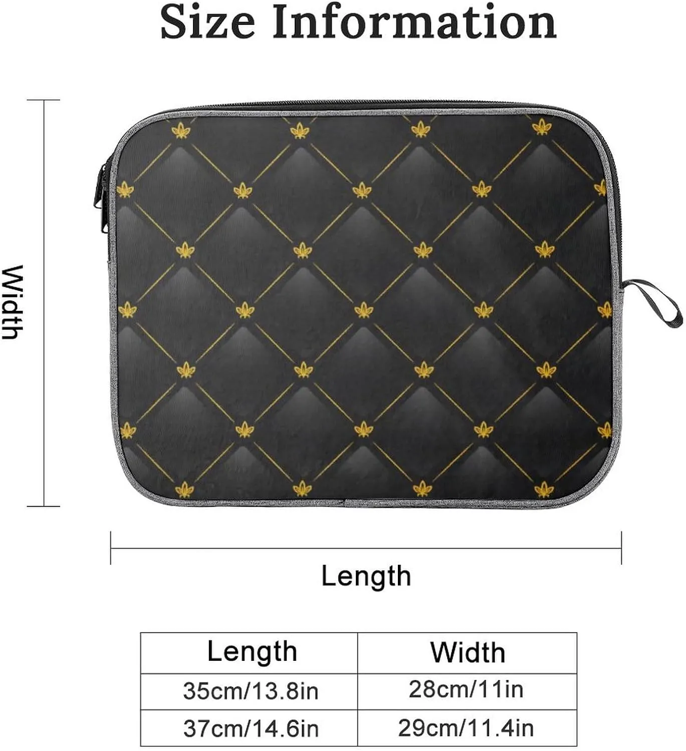 Pink Black Gray Argyle Large Capacity Portable Laptop Case Unisex