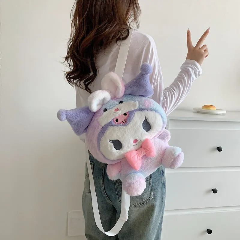 Popular Plush Cartoon Cute Clow Gift Backpacks