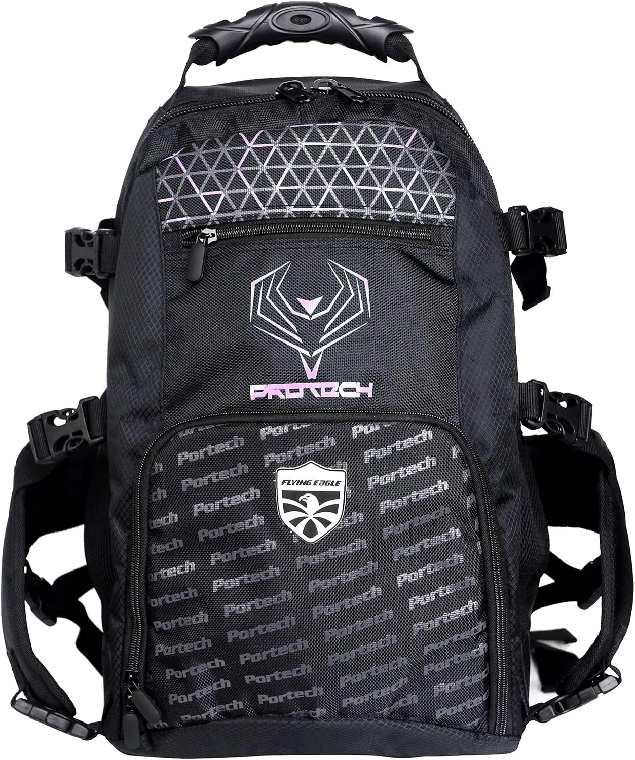 Portech Inline Skate Bag Roller Skate Backpack Inline Skates Travel Backpack with Adjustable Straps, Inline Skates Backpack, Daily Commute, and Travel, Durable Backpack, Pink, Medium