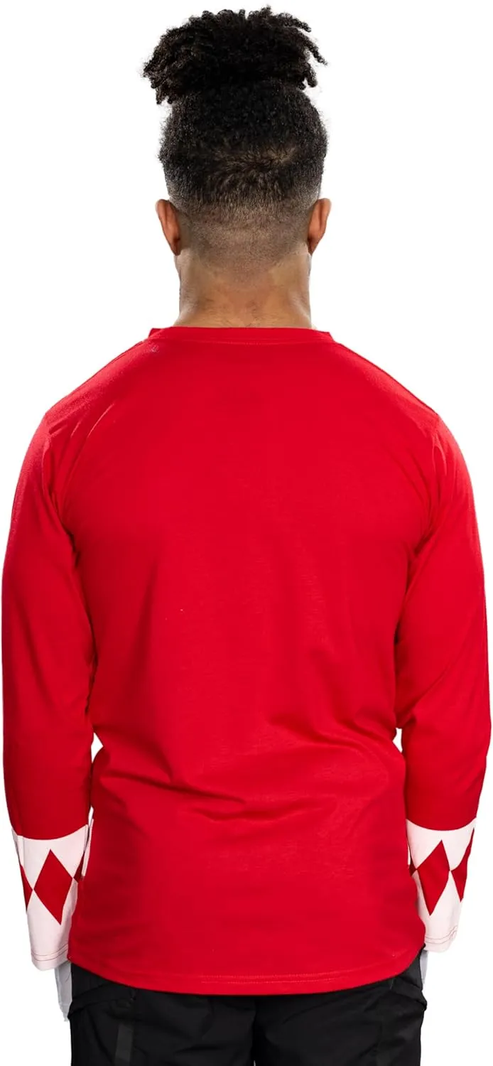 Power Rangers Adult Unisex Mighty Long Sleeve Halloween Costume Cosplay T-Shirt