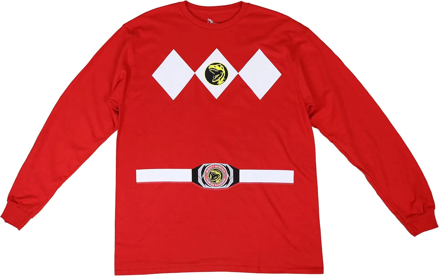 Power Rangers Adult Unisex Mighty Long Sleeve Halloween Costume Cosplay T-Shirt