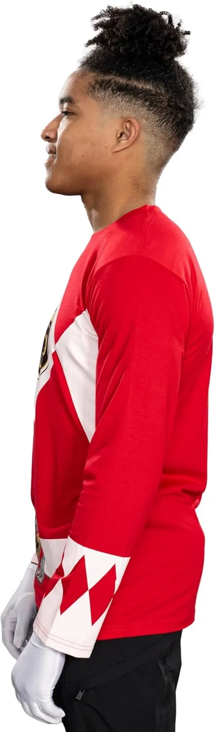 Power Rangers Adult Unisex Mighty Long Sleeve Halloween Costume Cosplay T-Shirt