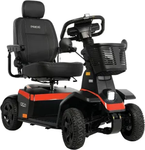 Pride Mobility PX4 Mobility Scooter, Outdoor 4-Wheel Travel Electric Scooter for Adults, 500 lbs. WC, Up to 9.3 MPH, 23.4 Miles Range Per Charge, NFC Key Fob for Enhanced Security
