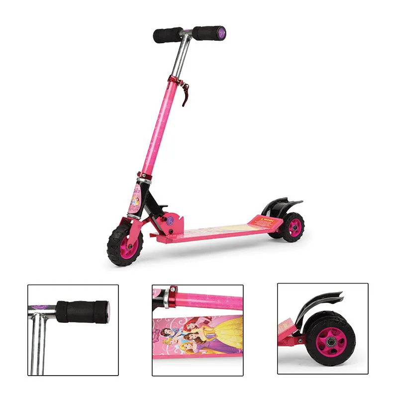 Princess Scooter Giant | Kids Scooter | Adjustable & Foldable Scooter | Skateboard Scooter | Rear Brake Scooter for kids | Foldable Kids Scooter | For Kids age 5  years