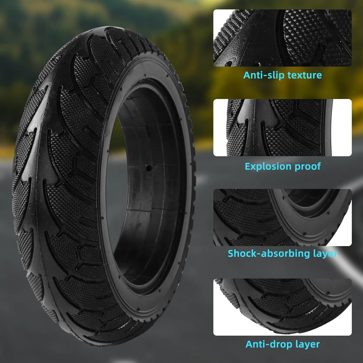 PRO CAKEN 200x50 solid tire wheel with Aluminum alloy wheels for electric scooter balance car 8x2 solid wheel explosion proof puncture tubeless tire parts…