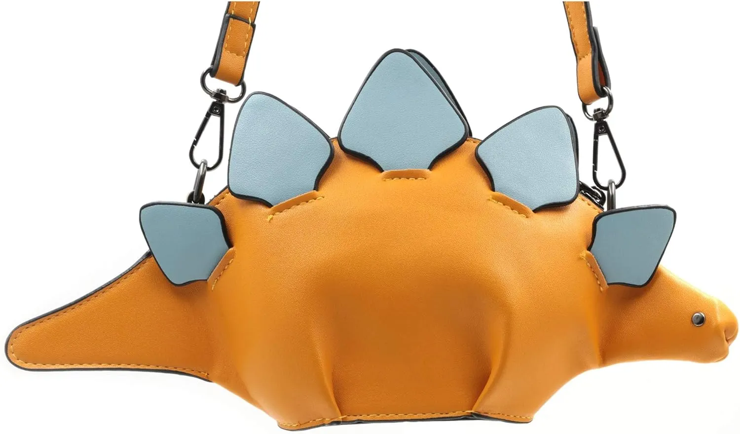 PU Leather Handbags Wallets Clutch Hobos for Women Inosaur Shape Crossbody Bag Triceratops Shoulder Messenger