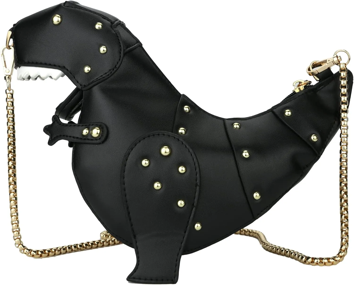 PU Leather Handbags Wallets Clutch Hobos for Women Inosaur Shape Crossbody Bag Triceratops Shoulder Messenger