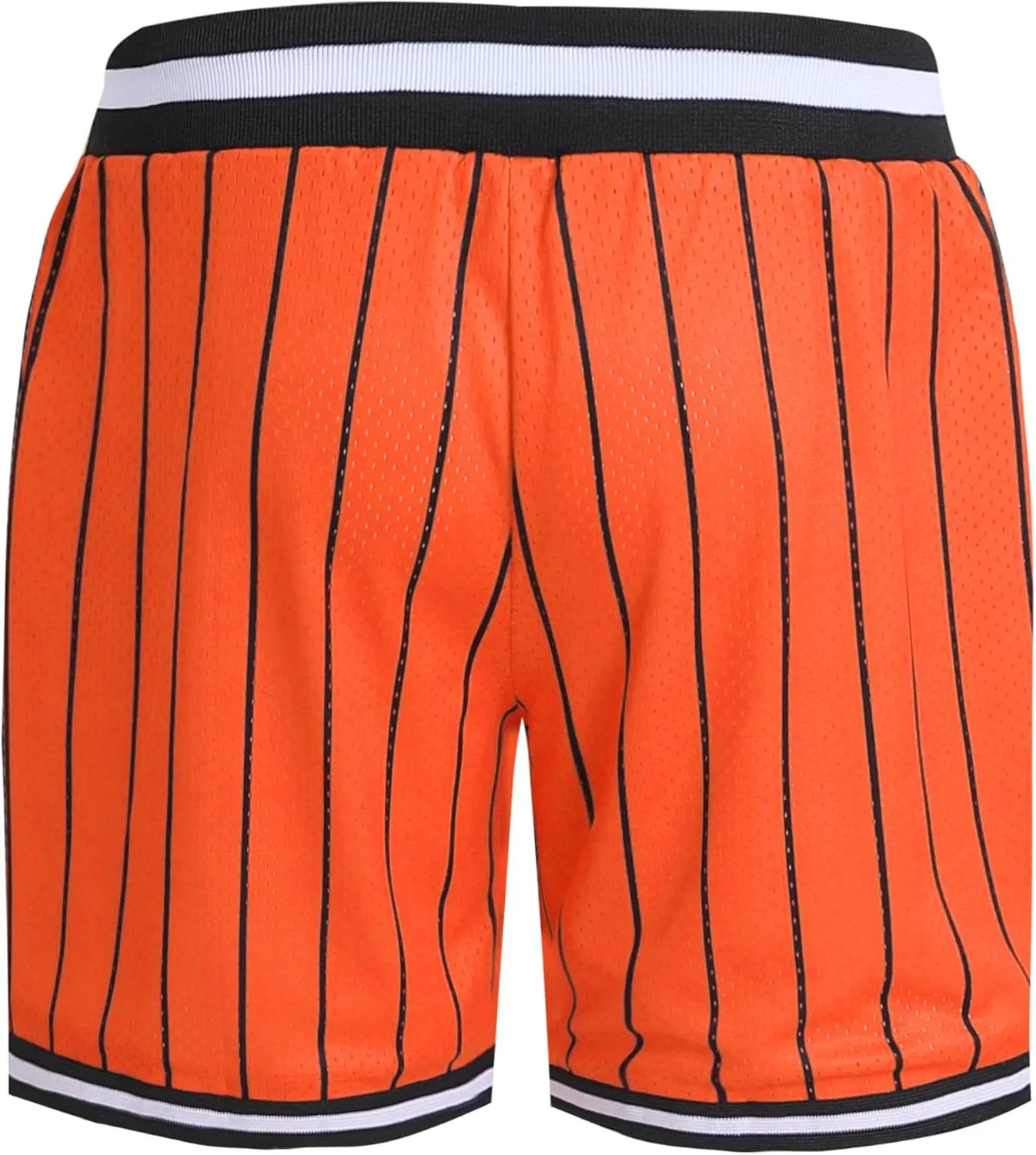 Pullonsy Basketball Athletic Mesh Shorts with Zip Pockets for Men, Running Workout Gym Sports 7 Inche Inseam