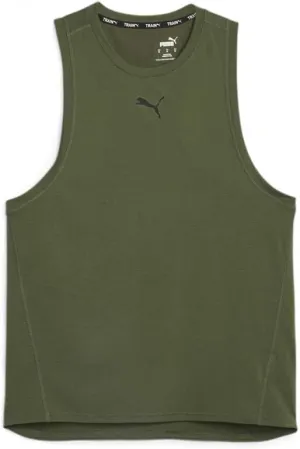 PUMA Mens Efs Drirelease Crew Neck Athletic Tank Training Casual - Green - Size XL