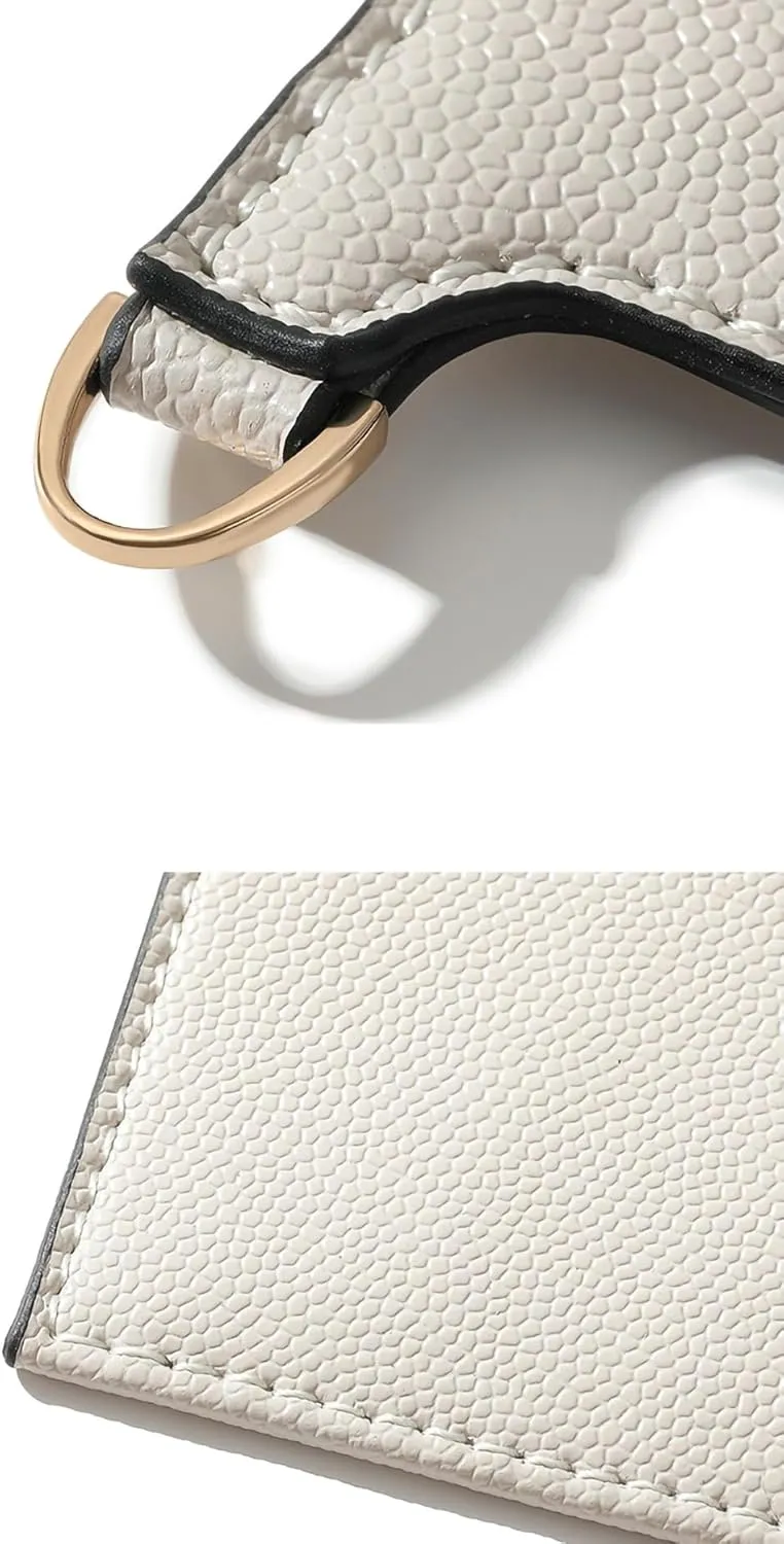 Purse Insert Organizer Conversion Kit,Crossbody Conversion kit Compatible with Sarah Wallet, Convert Classic Long Flap Wallet Into Crossbody Bag (White, 47 inch/120cm Chain)