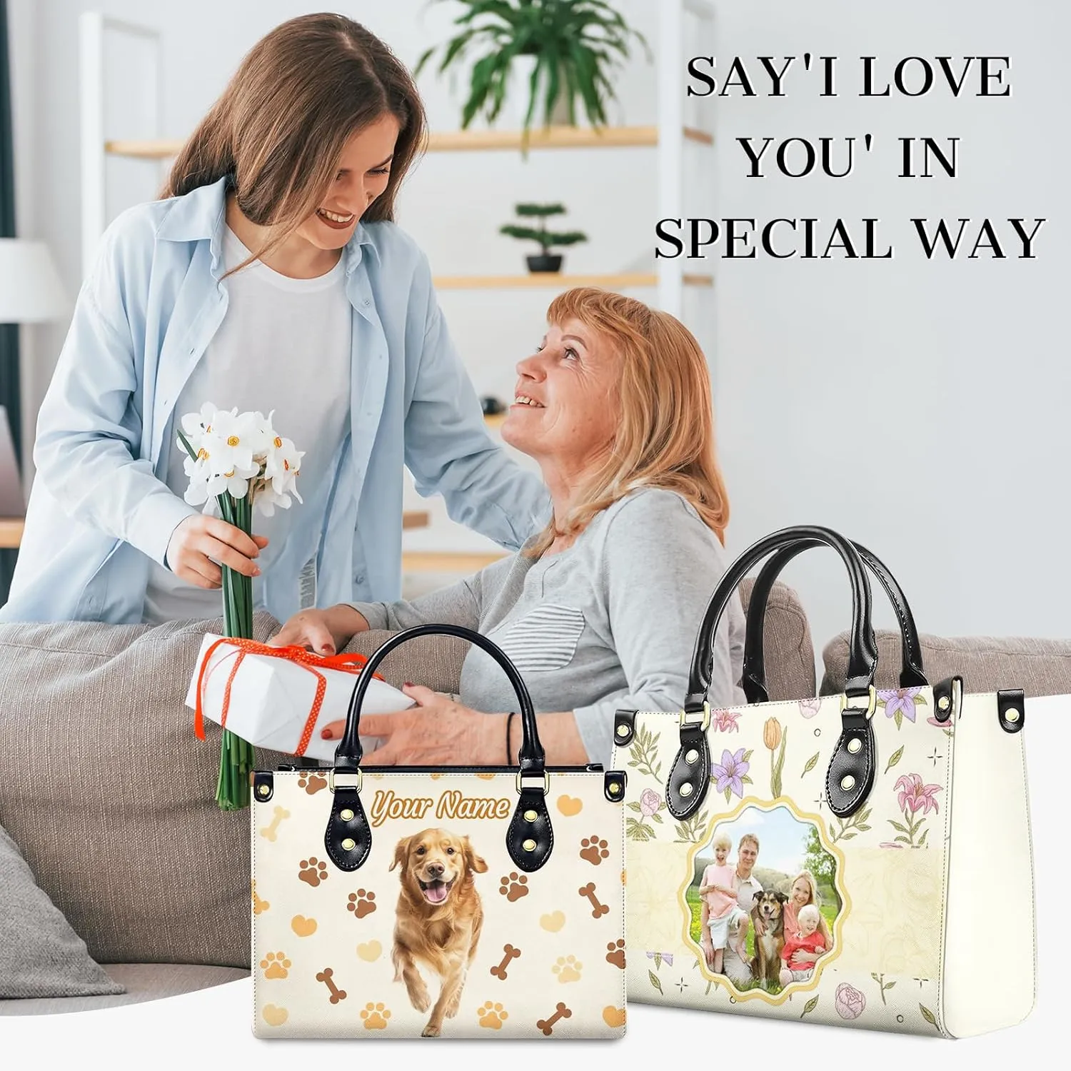 Purses for Women - Customized Handbags Gifts for Women Mom Friends - Tote Bags Gift for Wedding Retirement Vacation