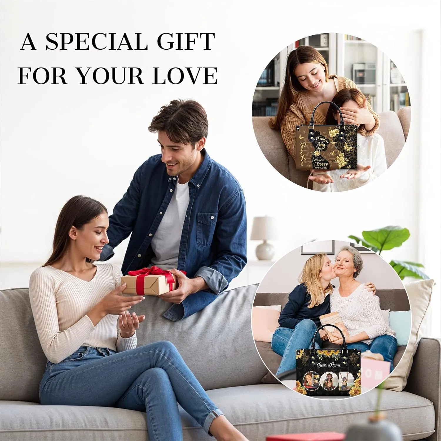 Purses for Women - Customized Handbags Gifts for Women Mom Friends - Tote Bags Gift for Wedding Retirement Vacation