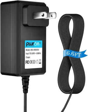 PwrON (6.6FT Cable) AC Adapter Charger for Supro 1305 Drive Overdrive Guitar Effects Pedal Power Supply Cord