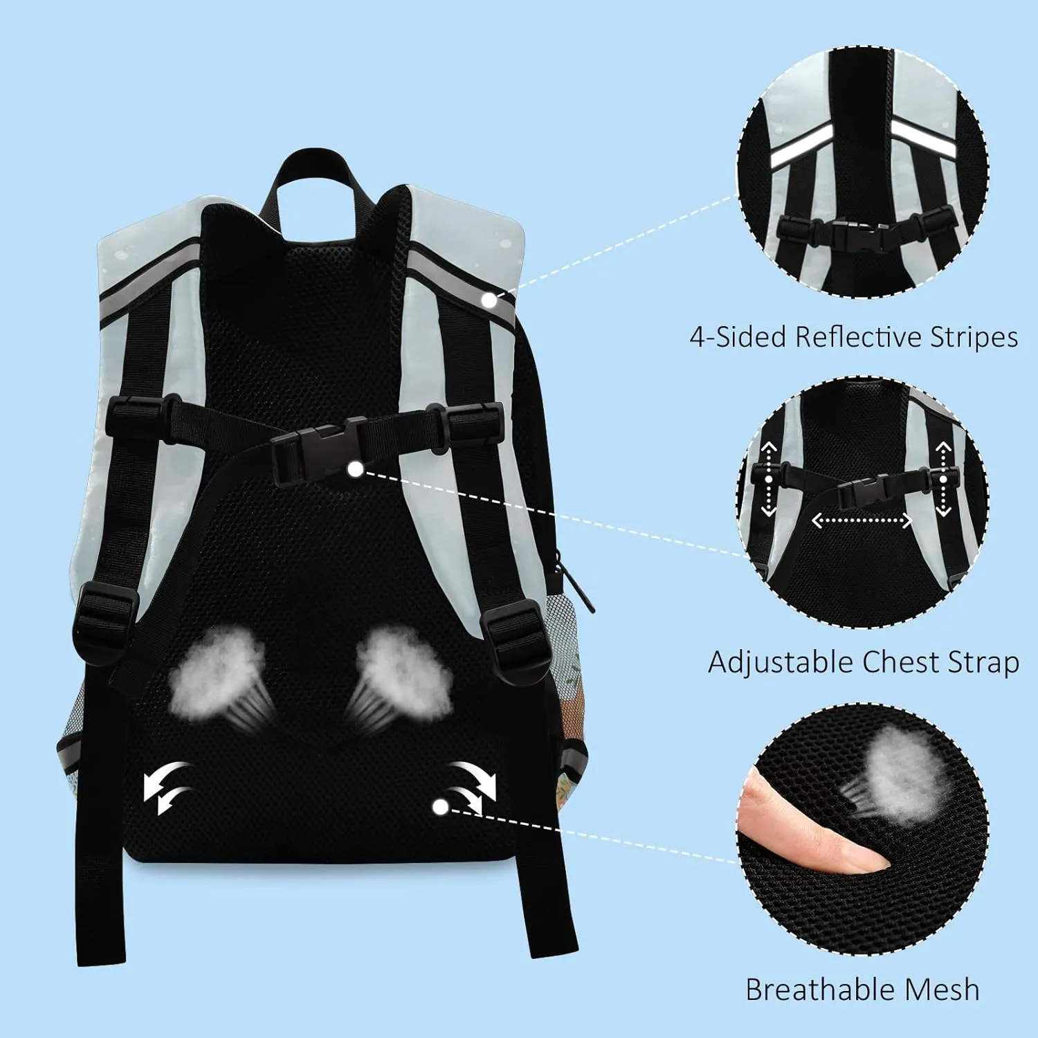 QUGRL Cute Spring Deer Kids Toddler Backpack with Leash Harness Animals Kindergarten Child Schoolbag Preschool Nursery Baby Travel Bag for Boys Girls 3-8 Years