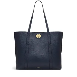Radley Museum Street Leather Tote Bag, Navy