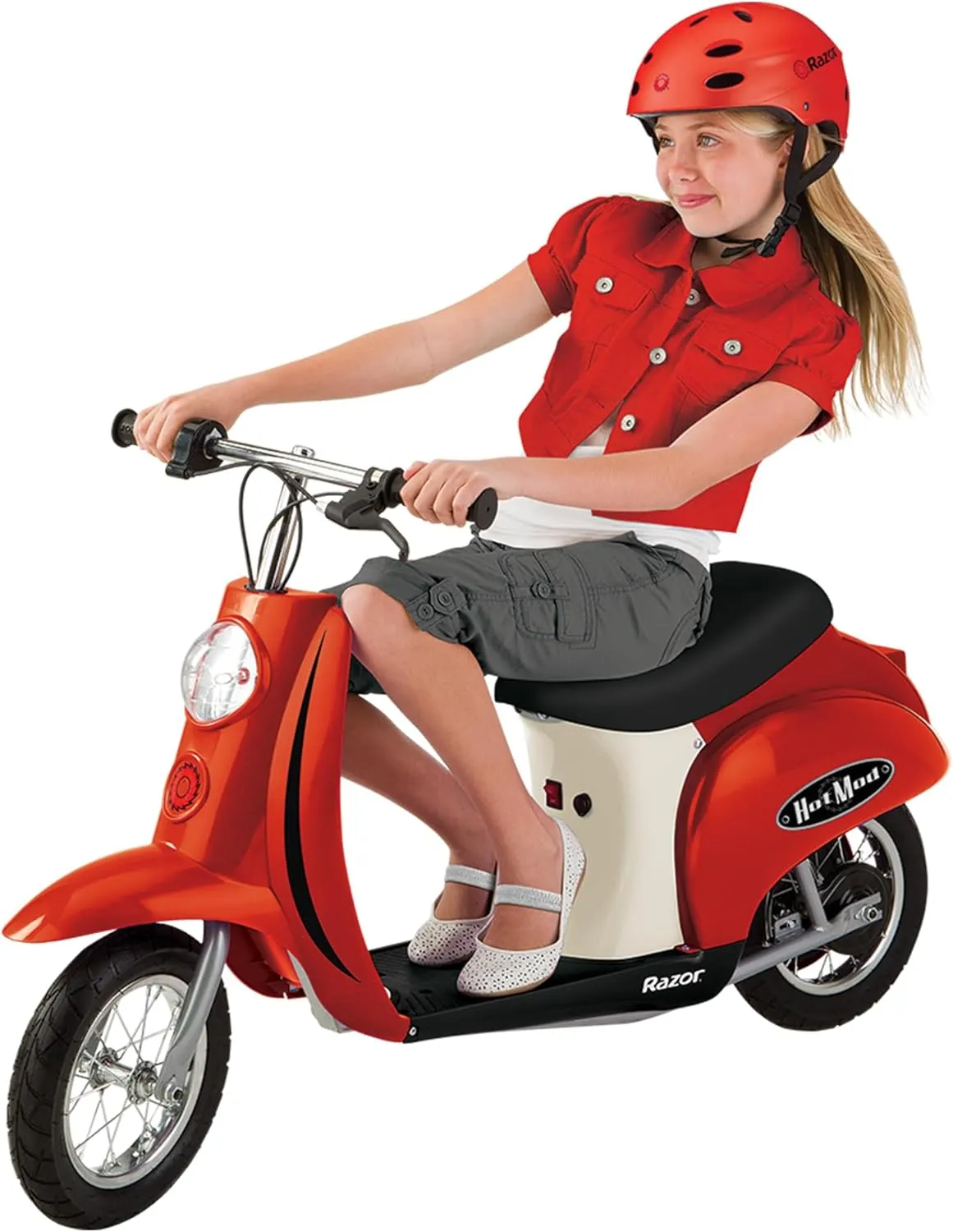 Razor Pocket Mod Miniature Euro 24V Electric Kids Ride On Retro Scooter