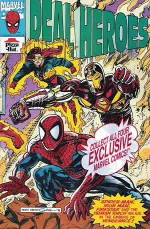 Real Heroes (Marvel) #4 (with card) VF/NM ; Marvel comic book | Pizza Hut Spider-Man