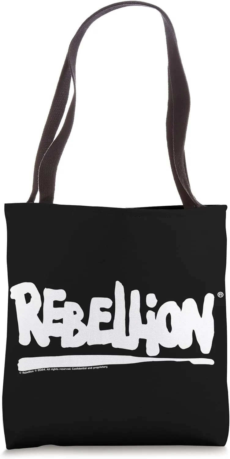 Rebellion White Logo Tote Bag