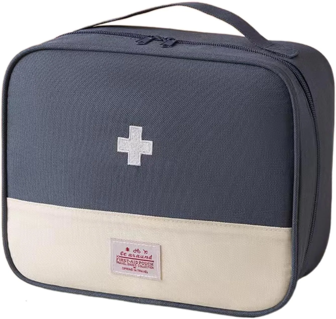 Red First Aid Bag Empty 1st Aid Bag Medical Travel Case First Responder Emergency Storage Compact Medicine Bags for Car Home Office Kitchen Sport Outdoors (Blue)