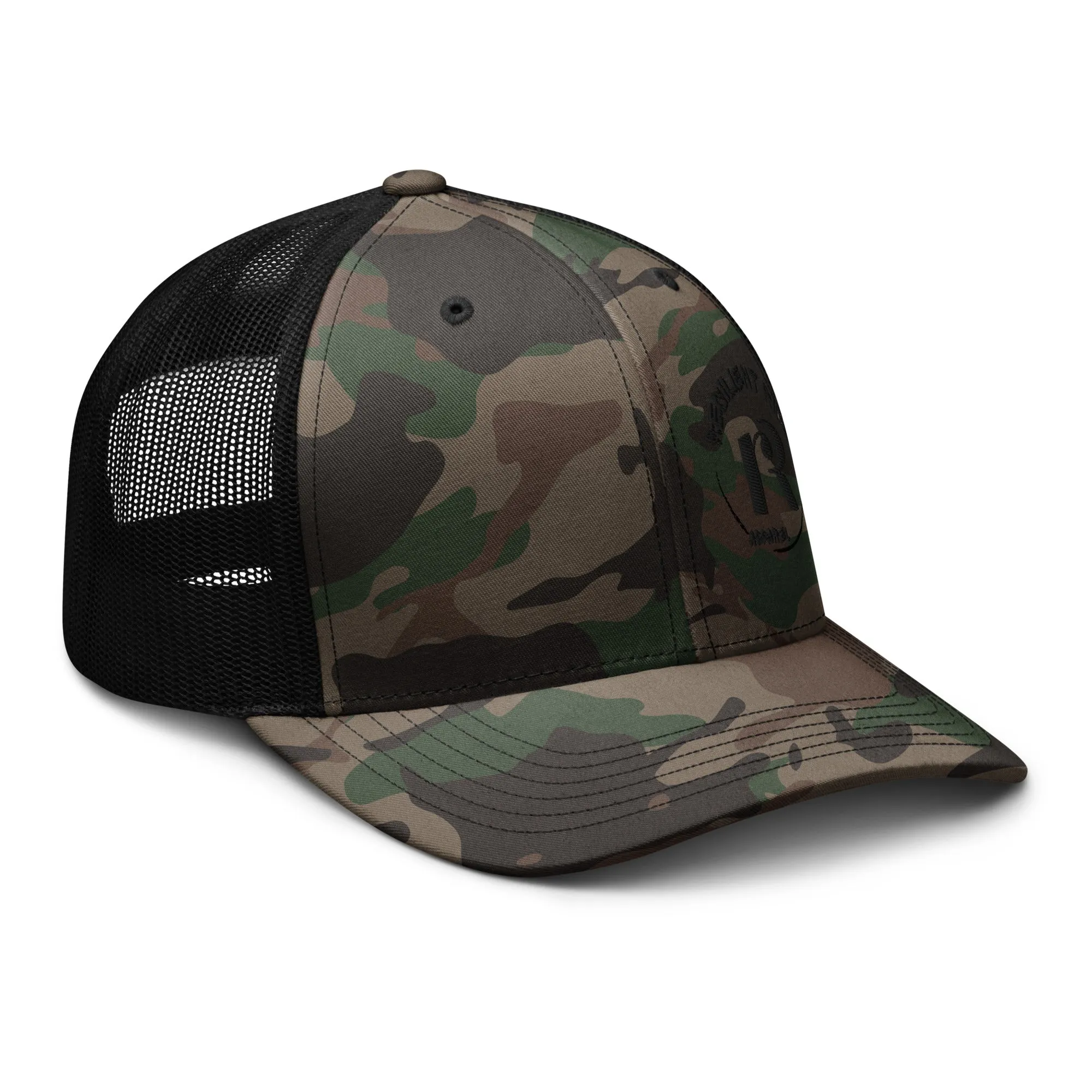 Resilient Camouflage trucker hat
