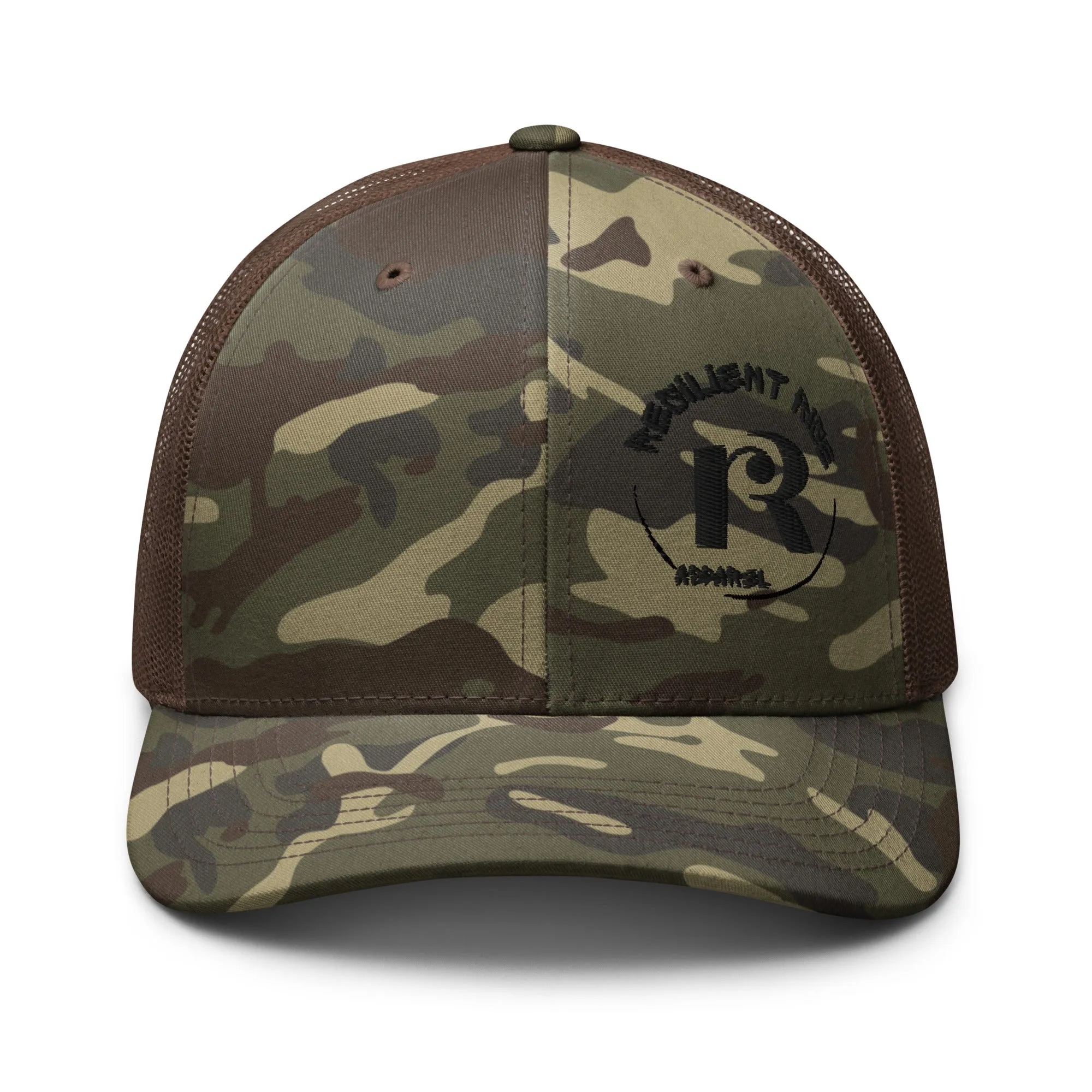 Resilient Camouflage trucker hat