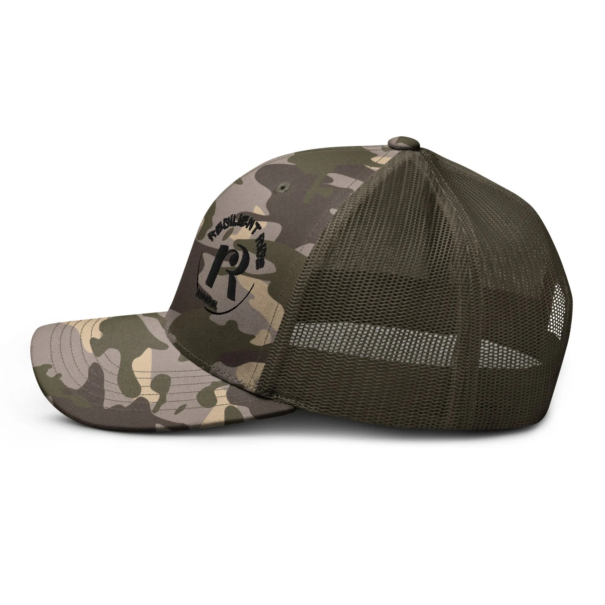 Resilient Camouflage trucker hat