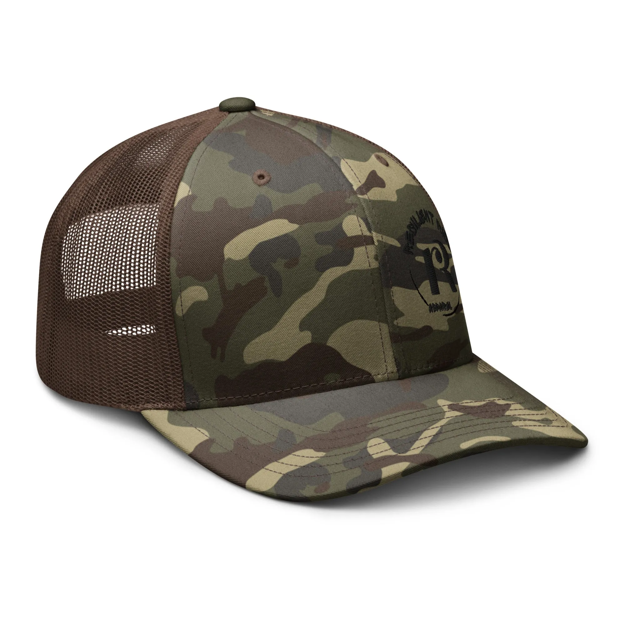 Resilient Camouflage trucker hat