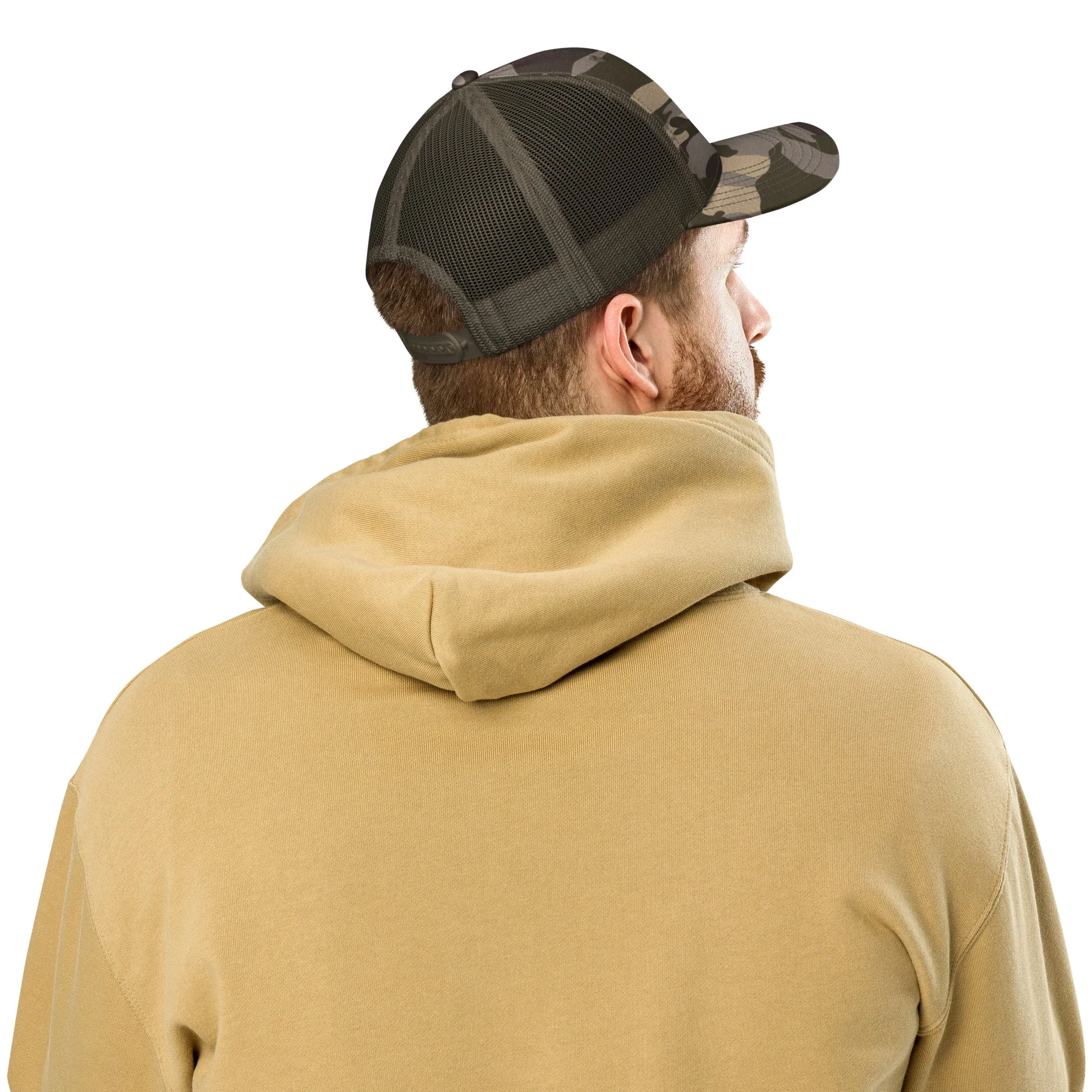 Resilient Camouflage trucker hat