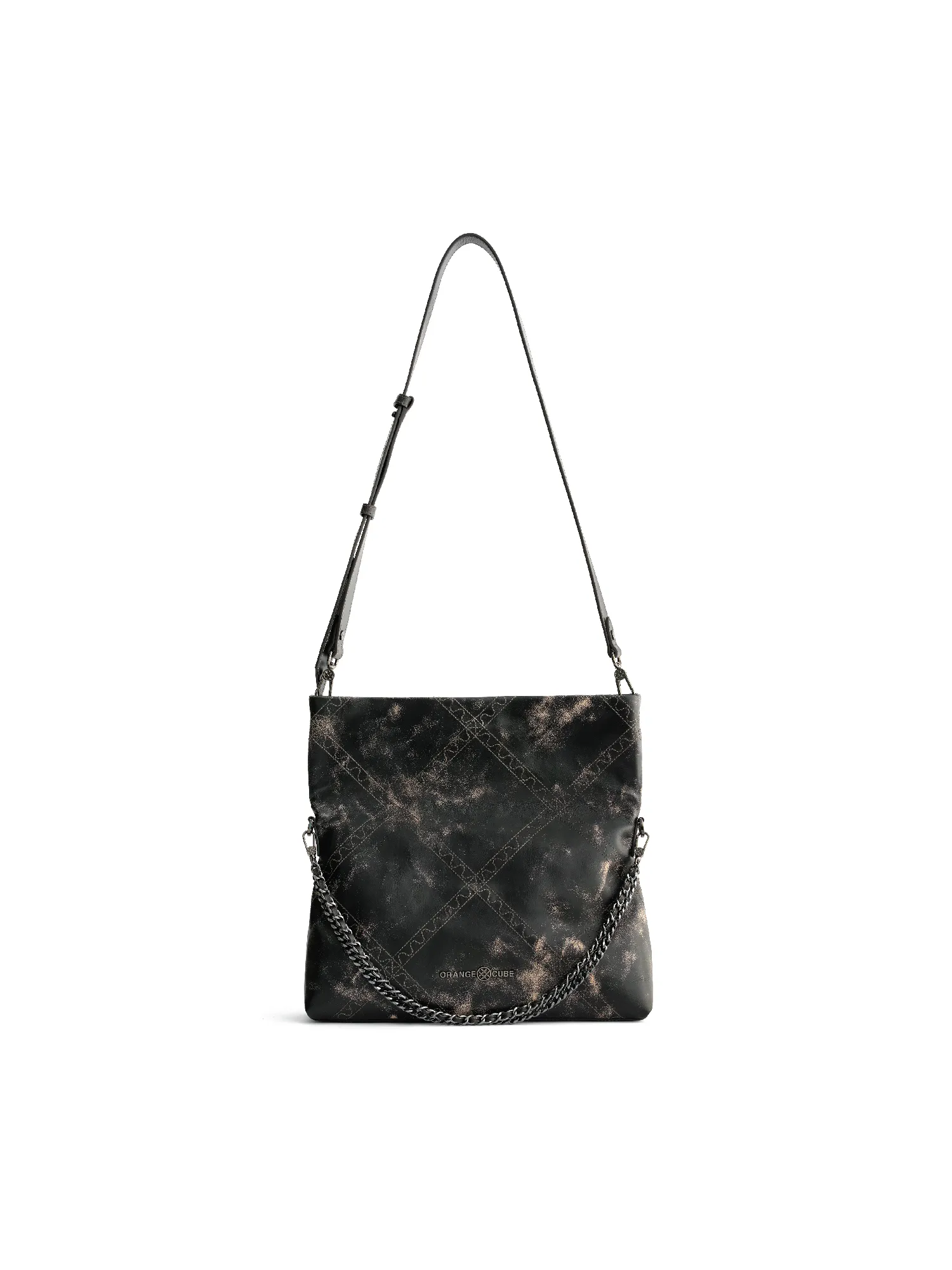 Retro Messenger Bag - Marble Grey