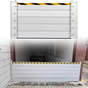 Reusable Garage Storm Guards for External Doors, Home Doors Sealed Flood Prevention Barrier for Basement Road Entrances, Water Stopper Flap Flood Bags