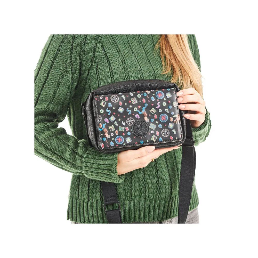 Rieker Camera Style Bag Black Comic