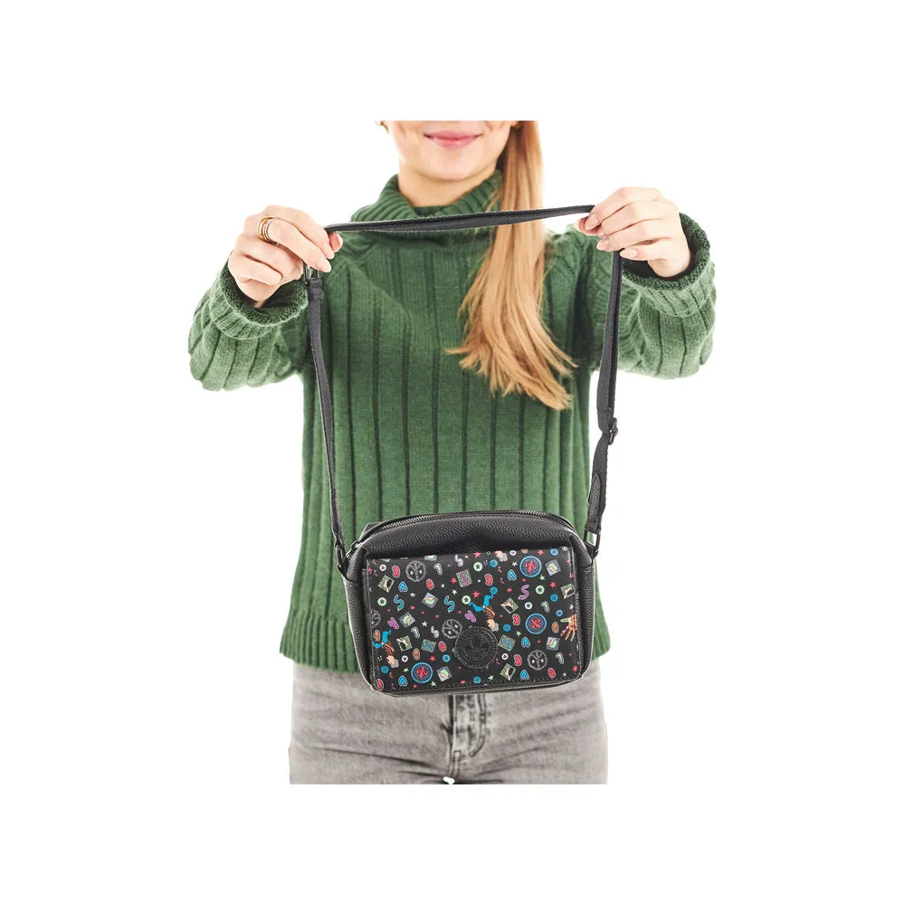 Rieker Camera Style Bag Black Comic