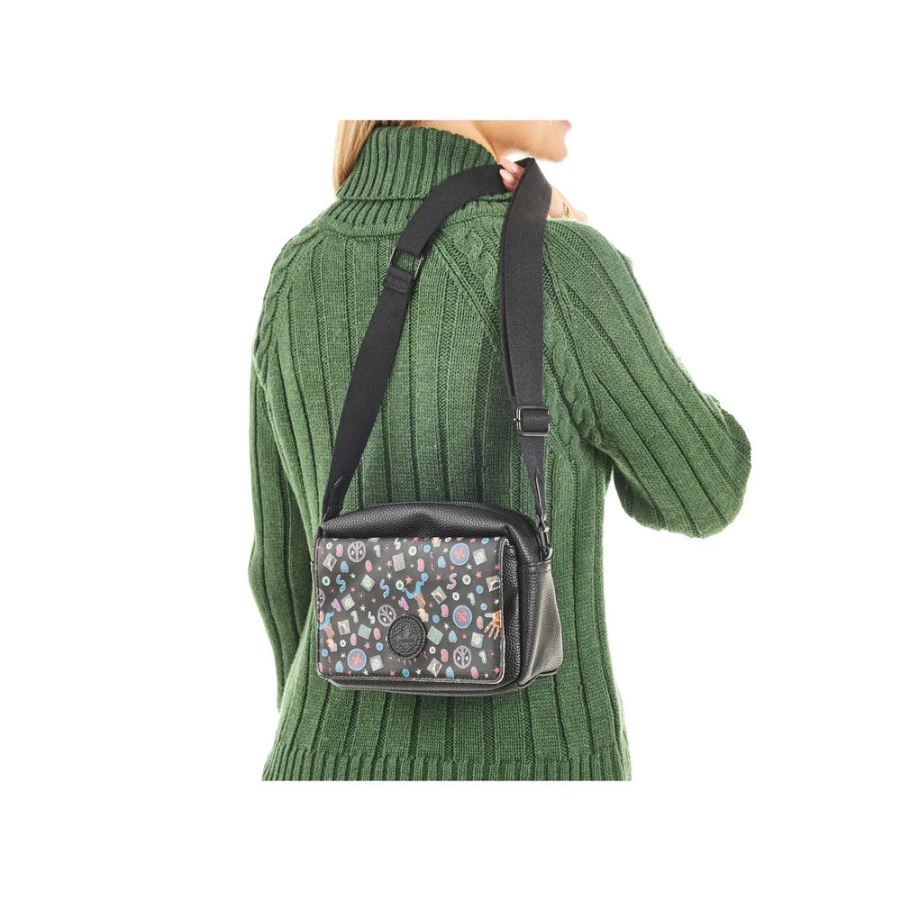 Rieker Camera Style Bag Black Comic