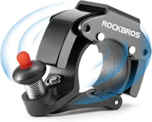 ROCKBROS Bike Bells Hidden MTB Bells Bicycle Bells for 22.2mm Handlebars, More Than 100dB, Clear & Long Sound Ringer, Mountain Bike, Scooter, Youth Bike