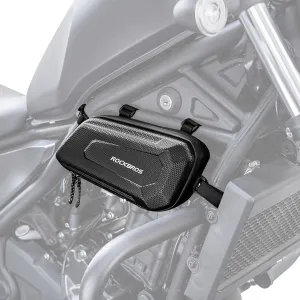 ROCKBROS Motorcycle Tool Bag Triangle Side Bag EVA Hard Shell Motorcycle Storage Bags Water-resistant Motorcycle Tail Bag 2Pcs, Black-right, 30120024001/USA