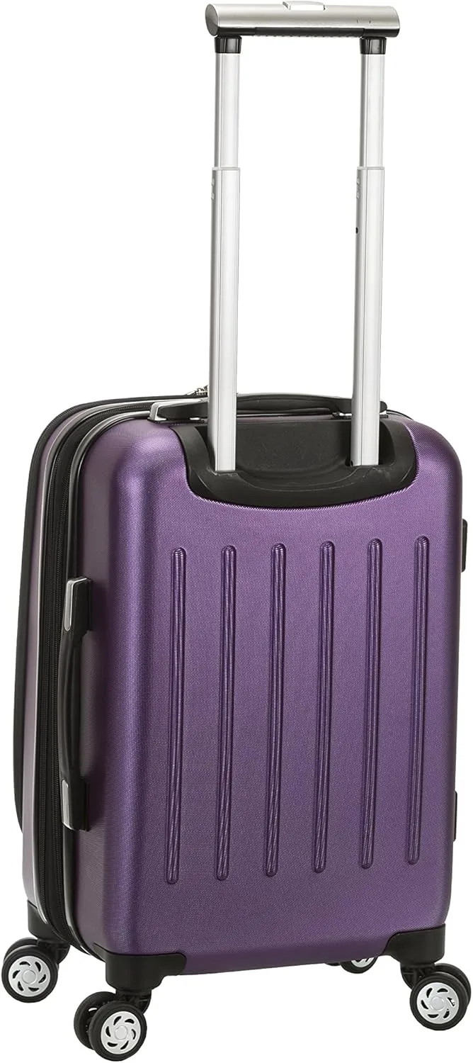 Rockland Titan Hardside Spinner Luggage, Purple, Carry-On 19-Inch
