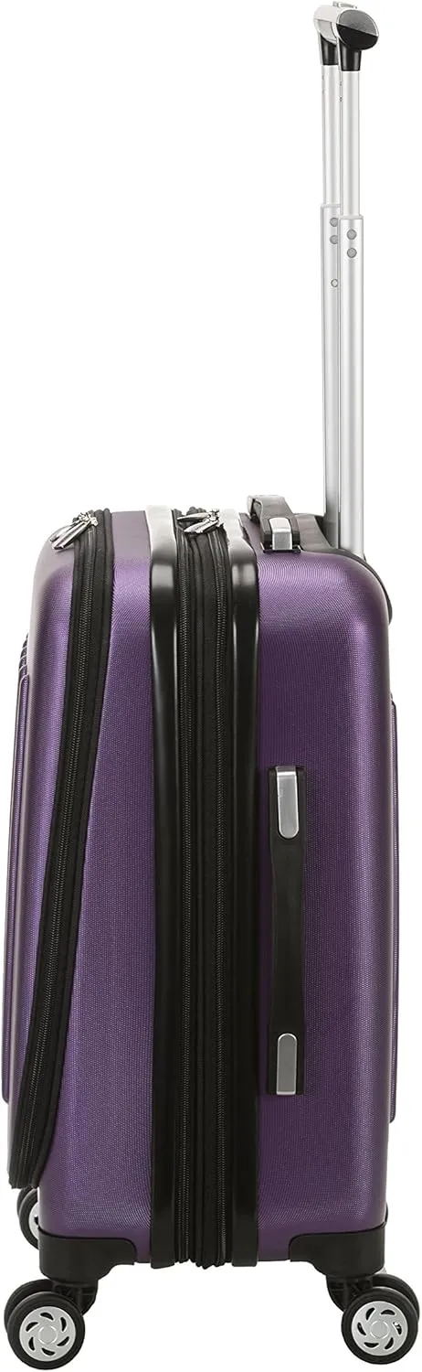 Rockland Titan Hardside Spinner Luggage, Purple, Carry-On 19-Inch
