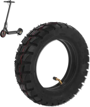 Rosvola 10in Electric Scooter Tire, All-Terrain, Tube Type, 255/80R10, 10x2.50 Inner Tube