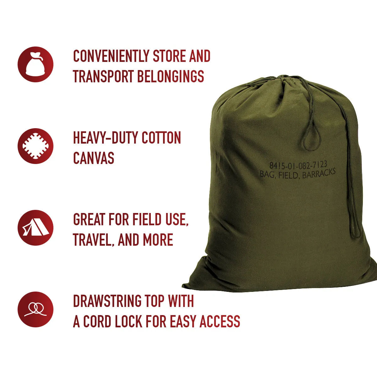 Rothco Canvas Barracks Bag