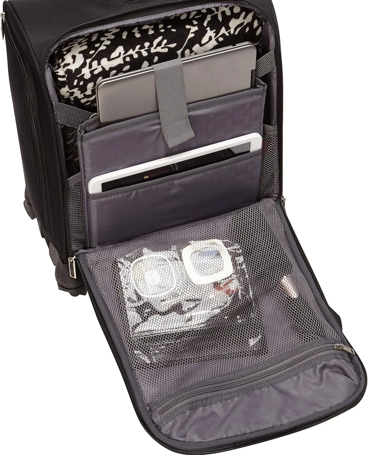 Samsonite Underseat Carry-On Spinner With USB Port, Jet Black, One Size