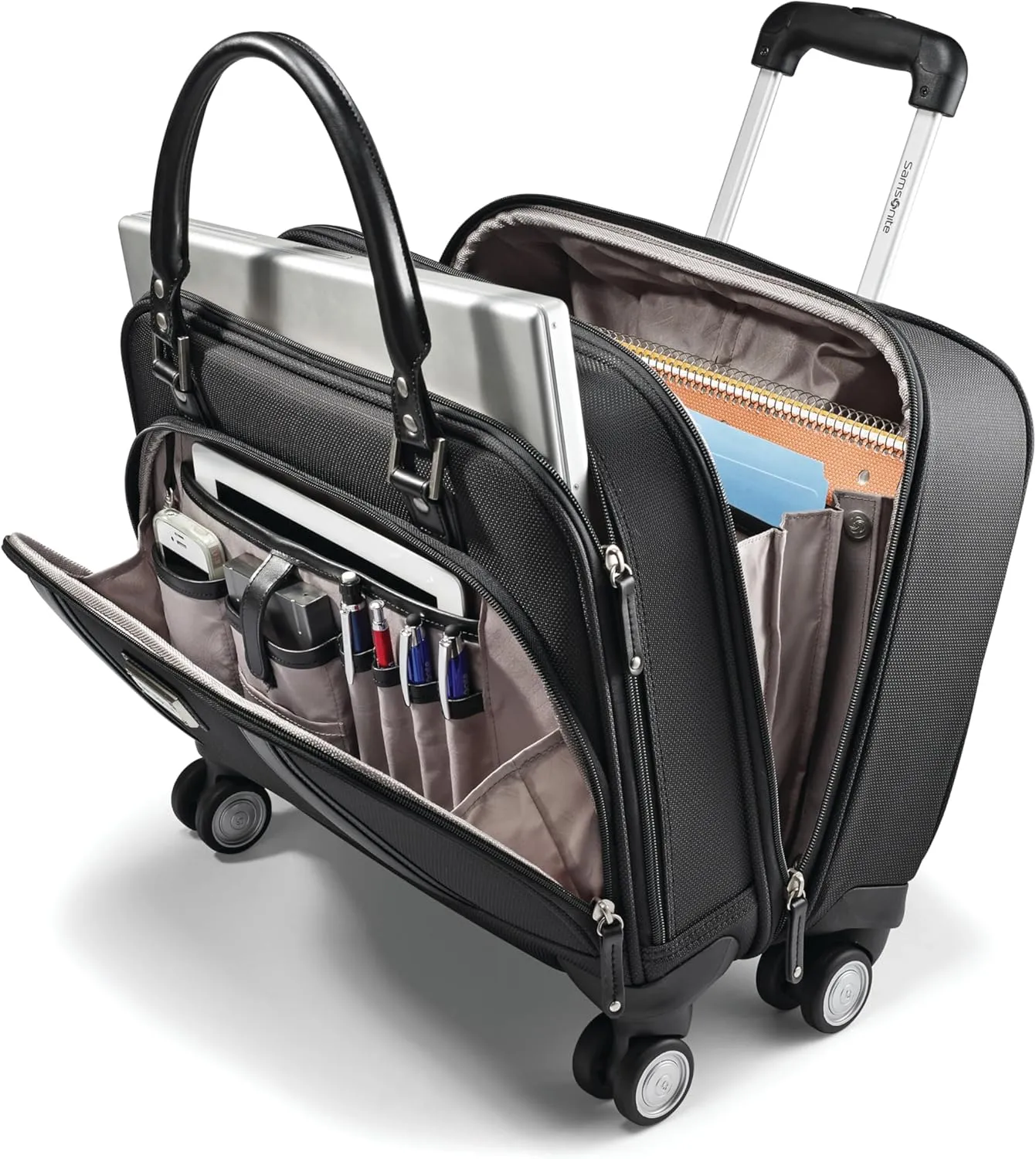 Samsonite Women's Spinner Mobile Office, Black, One Size