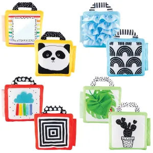 Sassy Reversible Soft Sensory Activity Panels, 4Count, Ages 0  Months