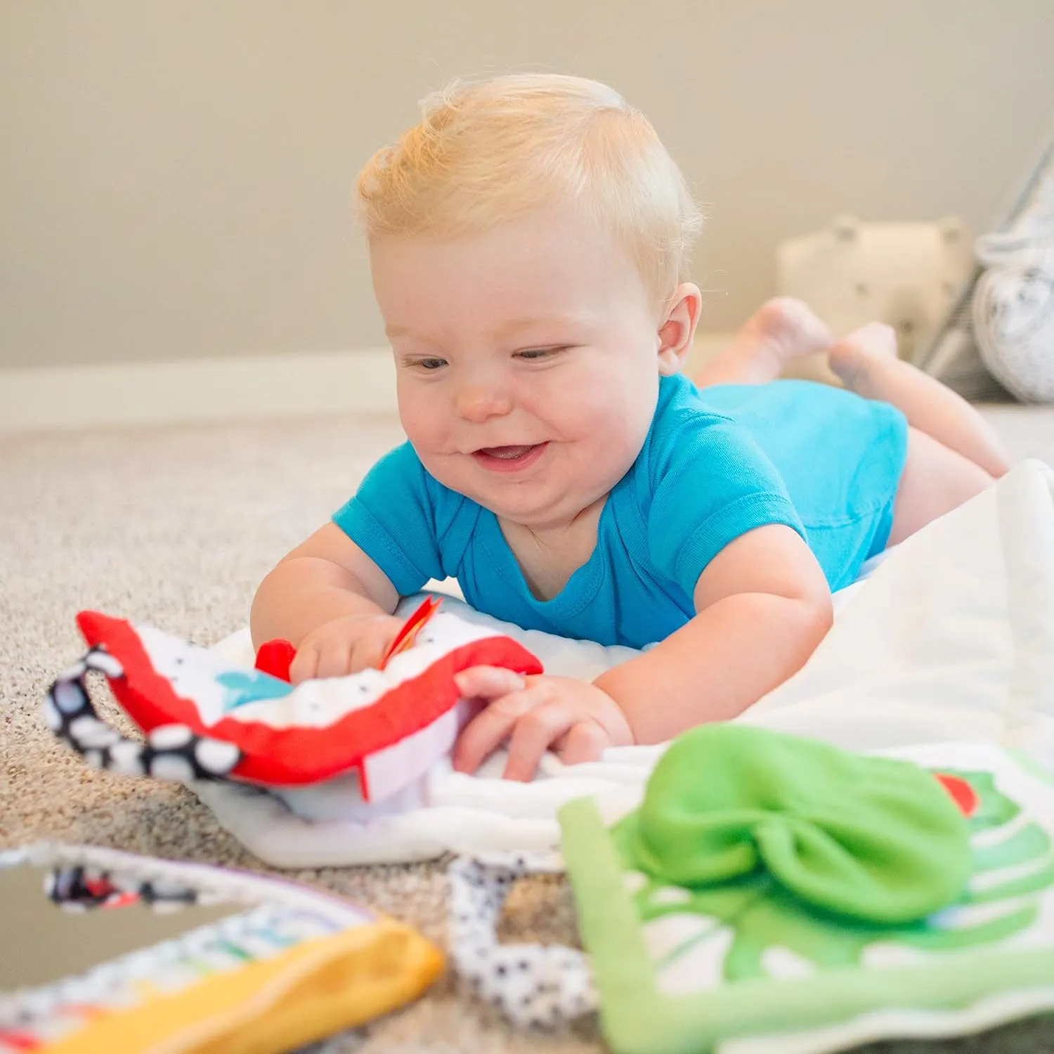Sassy Reversible Soft Sensory Activity Panels, 4Count, Ages 0  Months