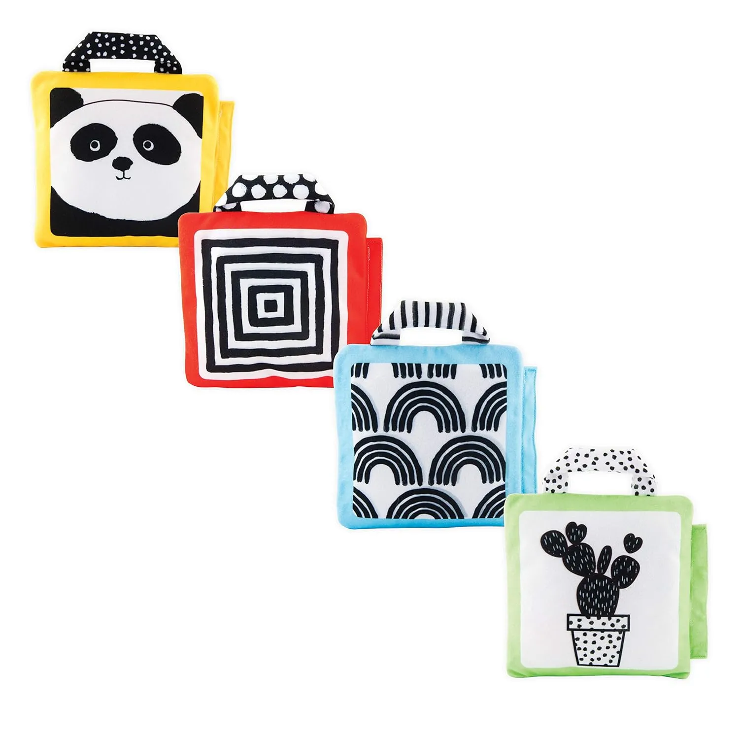 Sassy Reversible Soft Sensory Activity Panels, 4Count, Ages 0  Months