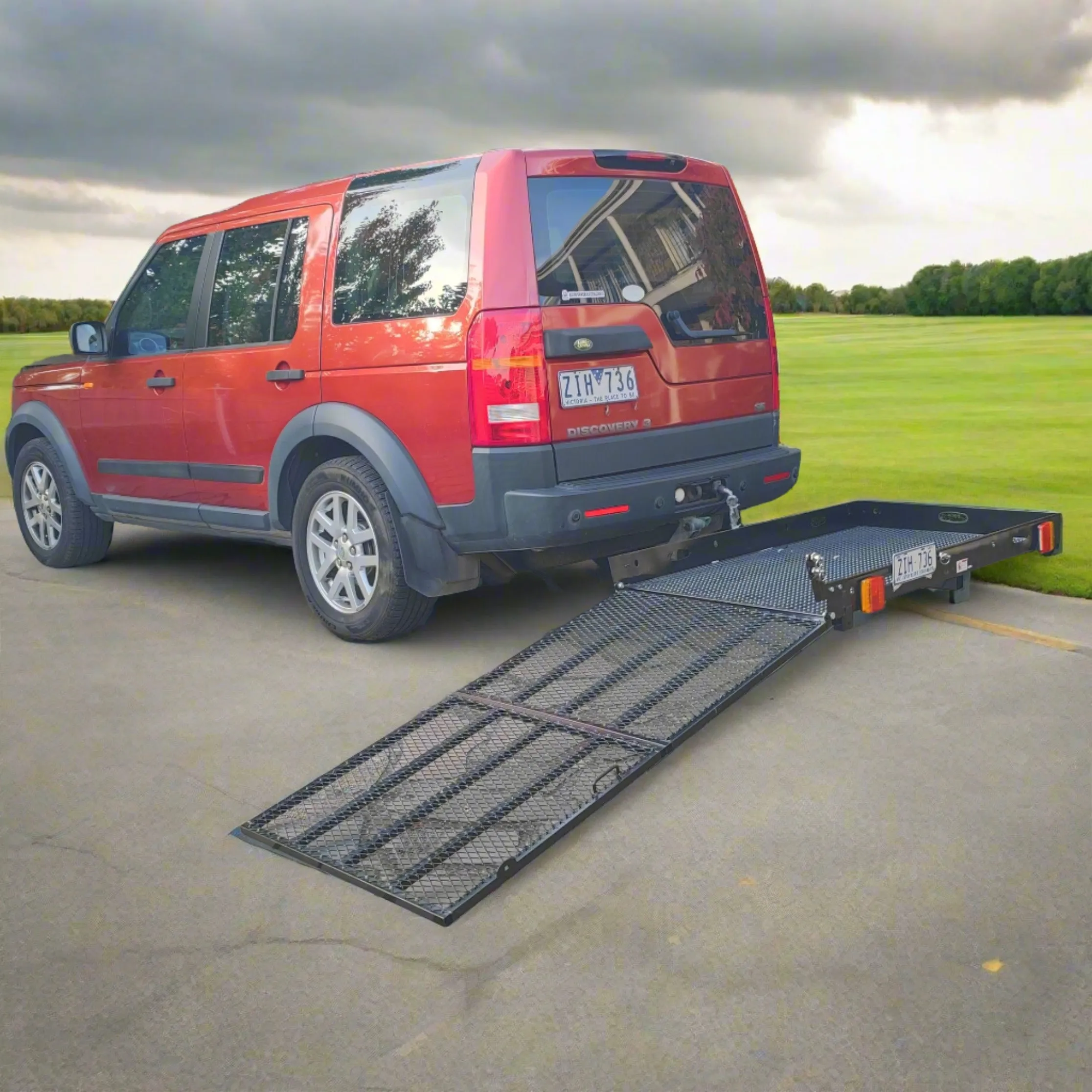SC500XL Towbar Scooter Carrier with LED Lights and Gas Strut