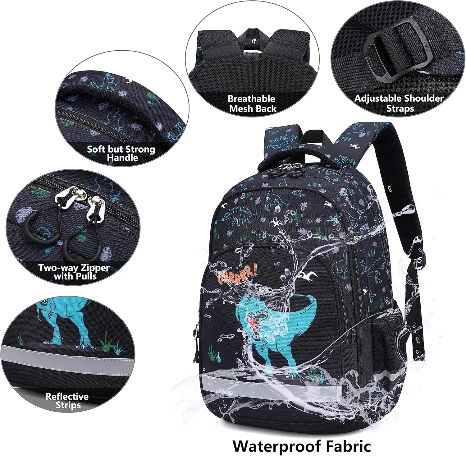 School Backpack Kids Set Middle Elementary Preschool with Lunch Bag & Pencil Case Bookbags for Boys Girls